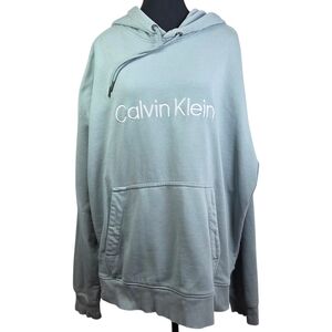 Calvin Klein Men's Light Green Hoodie Size XL